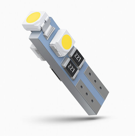 Vencore 3216-10052 T5 W3w Крушка Led Основa T5 W3w 3 Smd 1210 0.6w 90 Лумена 12 Волта Студено Бяло 6000k