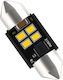 Vencore 3216-10133 C5W Festoon Canbus Gen4 31mm LED Tube Bulb Base C5W 31mm Festoon Canbus Gen4 4 SMD 3020 1.35W 200 Lumen 8-48 Volt Warm White 3000K