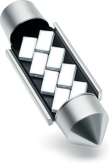 Vencore 3216-10105 C5W Festoon 39mm LED Tube Lamp Base C5W 39mm Festoon 8 SMD 5630 2W 360 Lumen 12 Volt Blue