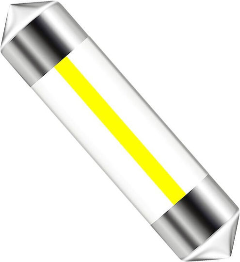 Vencore 3216-10120 C5w Festoon 36mm Led Tube Lamp Base C5w 36mm Festoon 1 Filament Led 0.35w 140 Lumen 12 Volt Cold White 6000k