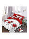 Kotonia Home Set Husă de Pilotă Dublă cu 2 Fețe de Pernă & 1 Cearsaf 200x230 Yoyo Floral