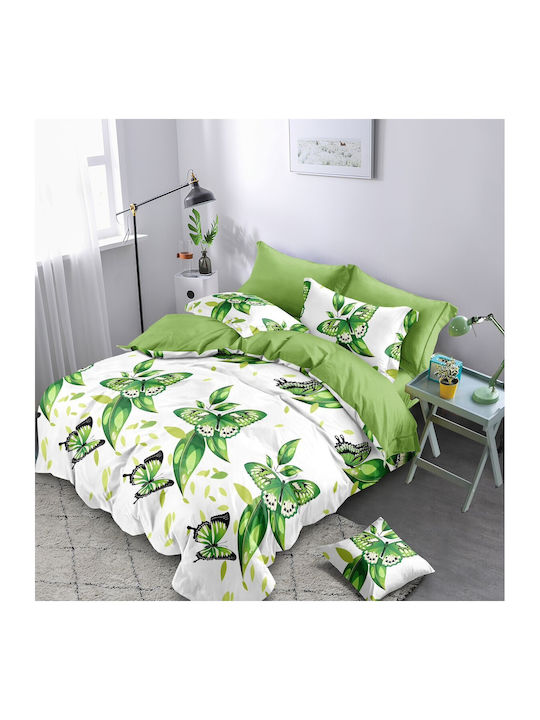 Kotonia Home Set Husă de Pilotă Dublă cu 2 Fețe...
