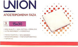 Union Cosmetic Medical Gauze 15x30cm 12 Pieces Union Cosmetic Medical Gauze 15x30cm 12 Pieces