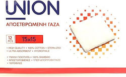 Union Cosmetic Medical Gauze 15x15cm 12 Pieces Union Cosmetic Medical Gauze 15x15cm 12 Pieces