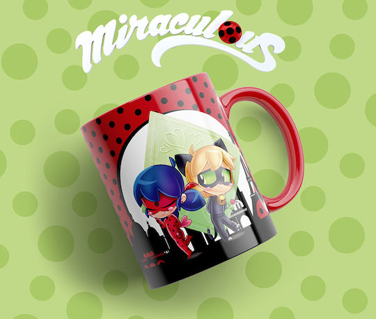 Digital Place Ladybug Mug Ceramic White 330ml