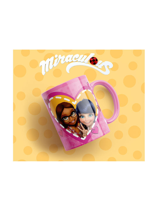 Digital Place Ladybug Becher Keramik Weiß 330ml