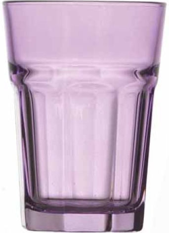 Wasserbrille Glas Lila