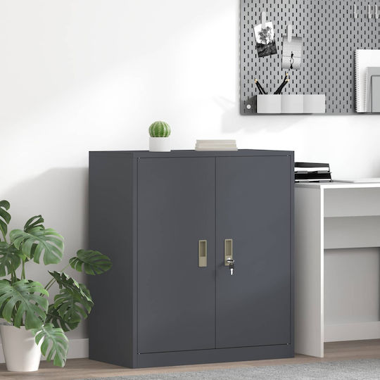 Metallisches Büroaufbewahrungsschublade und -schrank Anthrazit 80x40x90cm
