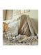 Kotonia Home Pătură Muselină Semidublă Cu Franjuri 180x230cm Caramel