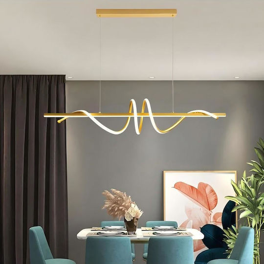 LED Κρεμαστό Φωτιστικό Χρυσό 100x100εκ. LED Κρεμαστό Φωτιστικό Χρυσό 100x100εκ.