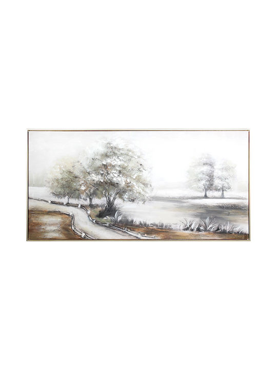 Wall Canvas Painting Handmade Oil Painting 120x60 Embossed Gold Frame Keskor 82573