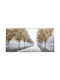 Wall Canvas Painting Handmade Oil Painting 120x60 Embossed Gold Frame Keskor 82576