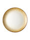 Lukanda Cavo Plate Shallow made of Porcelain Yellow with Diameter 27cm 6pcs