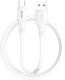 BWOO USB 2.0 Cable USB-C male - USB-A 18W Λευκό 1m