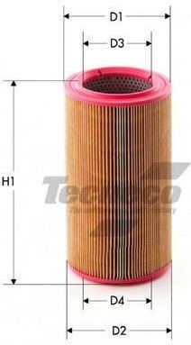 Air Filter Alfa Romeo 4C 960 13-20 Fiat Bravo 198 07-14 Lancia Delta 844 08-14 Ar2139 Tecneco Filters 51793172 Ar2139-11131