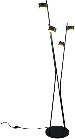 Trio Lighting Floor Lamp H180xW53cm. with Socket for Bulb GX53 Black