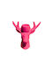 Housevitamin Reindeer Ceramic Candle Holder Neon Pink