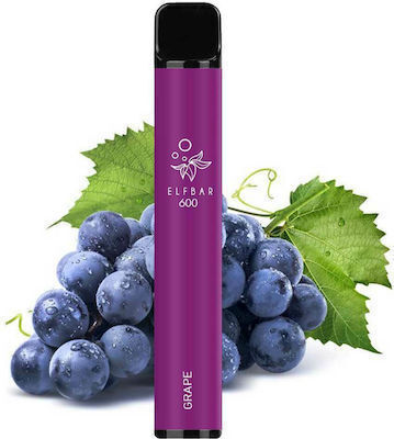 Elf Bar Disposable E-Cigarette 600 Puffs Grape 2ml 20mg Black
