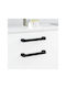 vidaXL Handle Furniture made of Metallic Black 380mm (Center Distance 34mm) 864707 2pcs