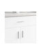 vidaXL Mâner Mobilier Mânere de mobilier din Metal Argint 105.7mm (Distanța între Centre 7.4mm) 864684 12buc