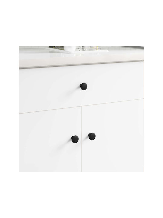 vidaXL Antique Handle Furniture made of Metallic Black D30mm 864705 12pcs