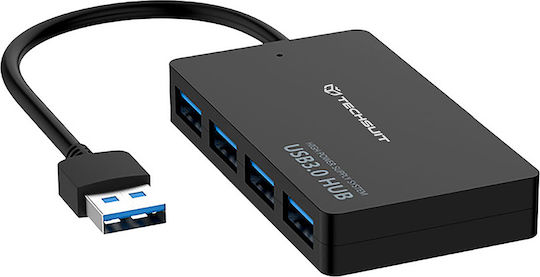 Techsuit Hub 4 Θυρών USB 3.0 με σύνδεση USB-A