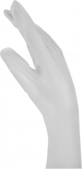 Medium Vinyl Examination Gloves Powder Free White 100pcs