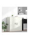 Cabinet de Birou Metalic Alb 90x40x90cm