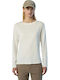 Summer Women's Cotton Blouse Long Sleeve White