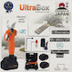 Ultra Box Foarfecă de Grădinărit cu Baterie Brushless 21V 2x2Ah/2Ah cu Diametru Maxim de Tăiere 40mm în Husă de Transport