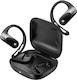 Swissten Run Open Ear Bluetooth Handsfree Headphones With Sweat Resistance And Charging Case Black