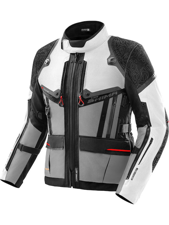 Shima Bărbătesc Geacă de motocicletă Cordura Waterproof Gri
