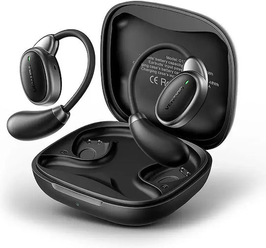 Vention OpenBeat 013 Open Ear Bluetooth Handsfree Earphones with Sweat Resistance and Charging Case Black