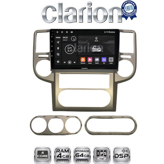Clarion Car Audio System for Nissan X-Trail 2001 > 2006 (Bluetooth/USB/WiFi/GPS)