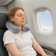 vidaXL Velvet Travel Pillow Grey