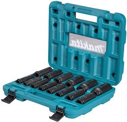 Makita Sockets with Frame Host 1/2" Set 10 Pieces Makita Sockets with Frame Host 1/2" Set 10 Pieces