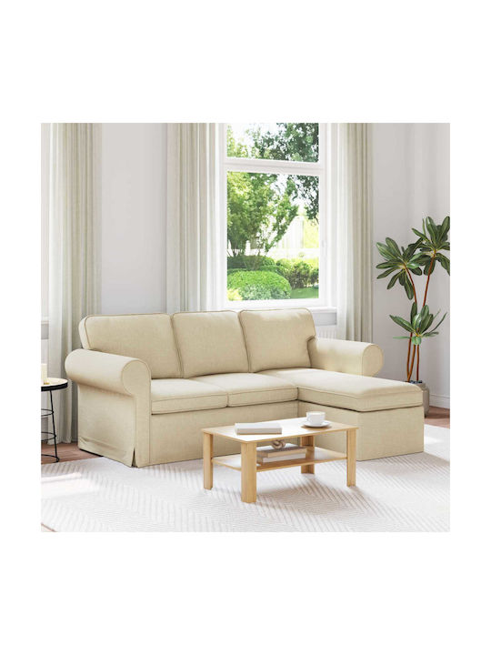 Corner Couch with Reversible Angle Cream 215x13...