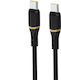 Dudao USB 2.0 Cable USB-C male - USB-C 60W PD Μαύρο 1m 304004-204493