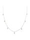 Savvas Design Necklace from White gold 14K with Zircon