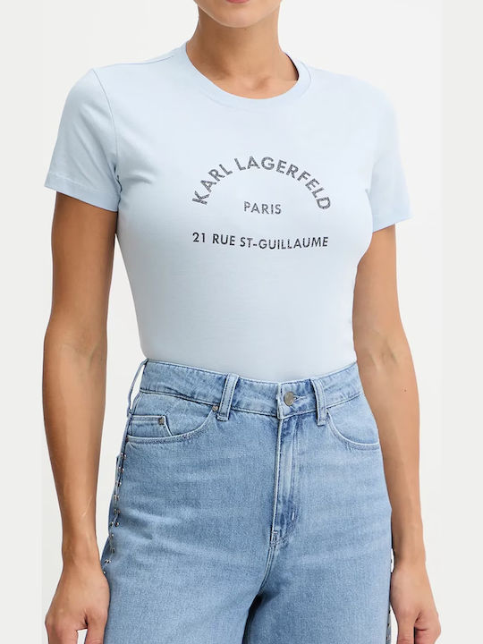 Karl Lagerfeld Women's T-shirt Light Blue