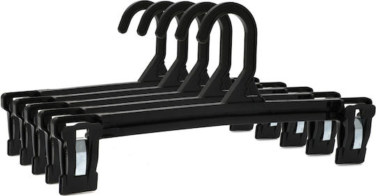 Humero Plastic Black Clothes Hanger for Pants HUUUM28X50 50 Pieces