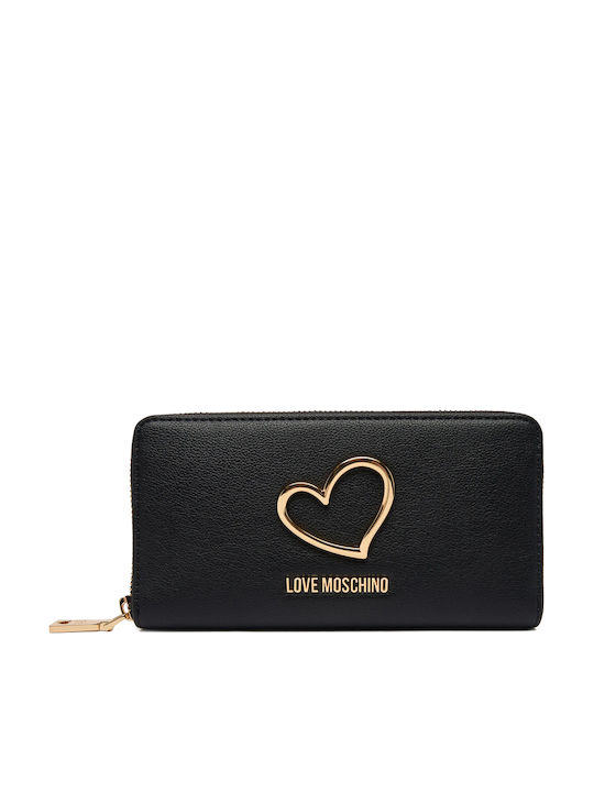 Moschino Μεγάλο Γυναικείο Πορτοφόλι Μαύρο