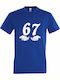 Kids' T-shirt Royal Blue Six Seven Meme Funny Hands