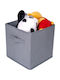 UnicUtil Tesatura Cutie de Depozitare cu Capac Gri 28x28x28cm 2buc