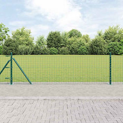vidaXL Stâlp de gard de Grădină din Oțel 3.2x50buc 7buc Green