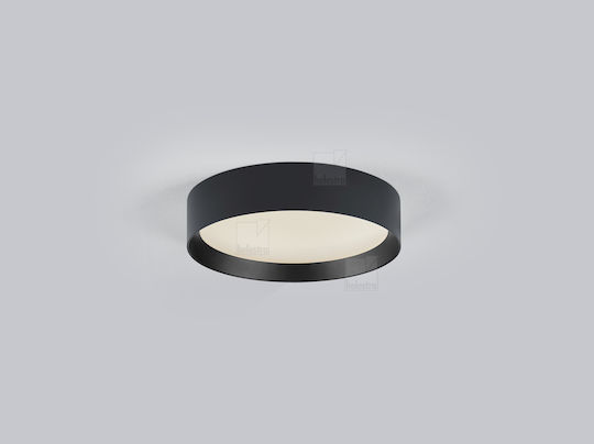 Helestra Deckenleuchte 30cm Schwarz mit Integrierter LED