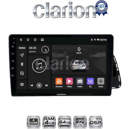 Clarion Car Audio System for Audi Q5 2008 > 2018 (Bluetooth/USB/AUX/WiFi/GPS/Apple-Carplay/Android-Auto)