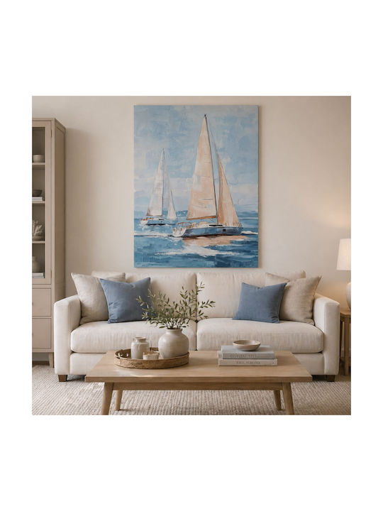 Iliadis Sail Boats Πίνακας σε Καμβά 80x120cm