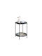 Round Side Table Metal Black L43.3xW43.3xH56.5cm.