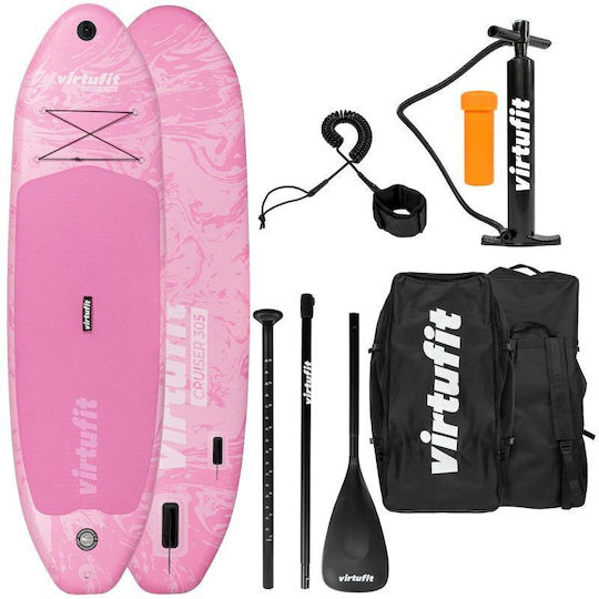 Virtufit Cruiser 305 Inflatable SUP Board / Kayak with Length 3.05m Pink